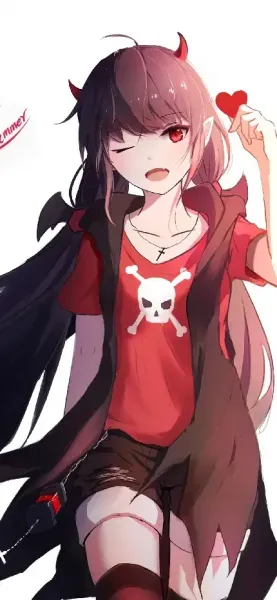  عکس پروفایل دختر انیمه ای با چشم قرمز