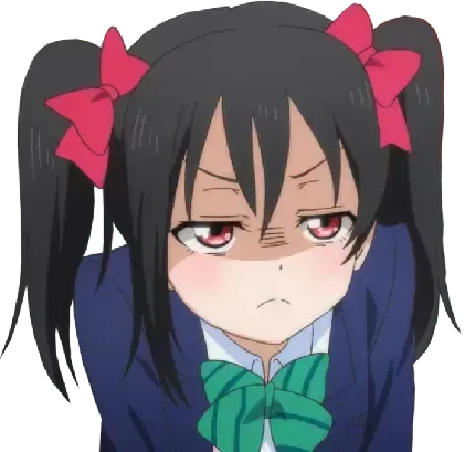  عکس دختر انیمه ای کیوت با موهای بلند