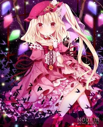 عکس دختر انیمه ای ژاپنی با لباس کیمونو