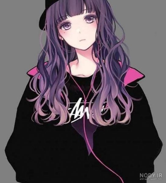  عکس دختر انیمه ای ژاپنی با لباس کیمونو