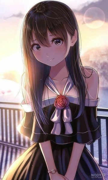  عکس دختر انیمه ای ژاپنی با لباس کیمونو