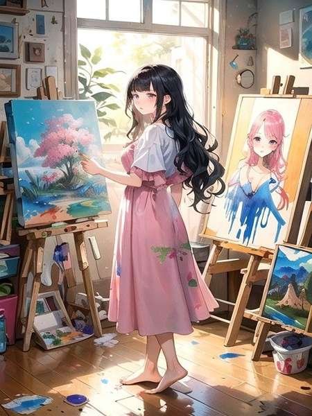  عکس دختر انیمه ای با لباس باز