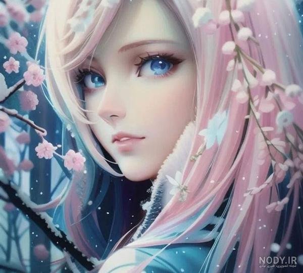  عکس دختر انیمه ای با لباس مدرسه