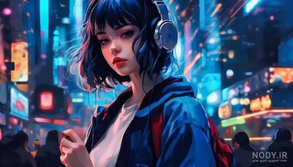  عکس دختر انیمه ای با لباس مدرسه