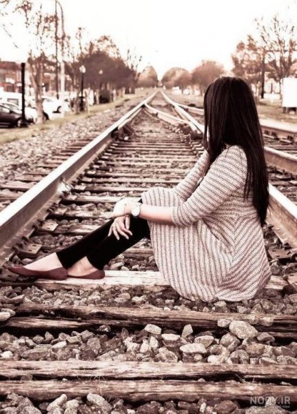  عکس ریل قطار غمگین