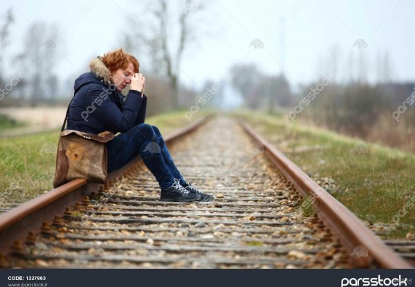  عکس ریل قطار غمگین
