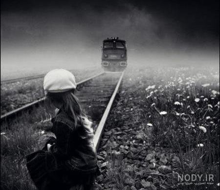  عکس ریل قطار غمگین