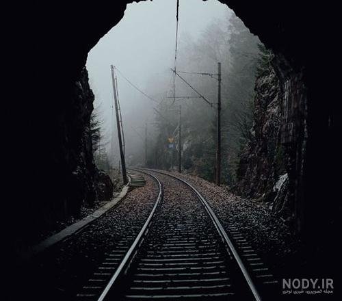  عکس ریل قطار غمگین