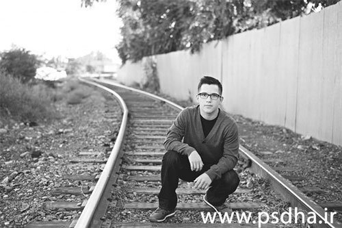  عکس با ریل قطار مردانه