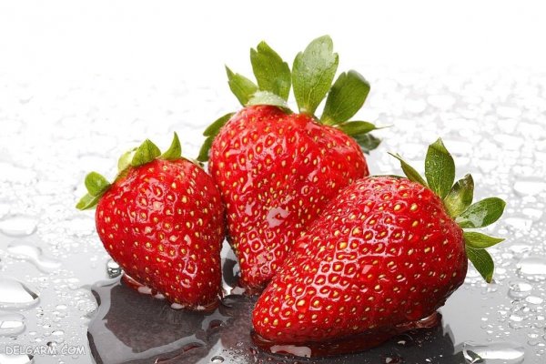 عکس توت فرنگی نقاشی