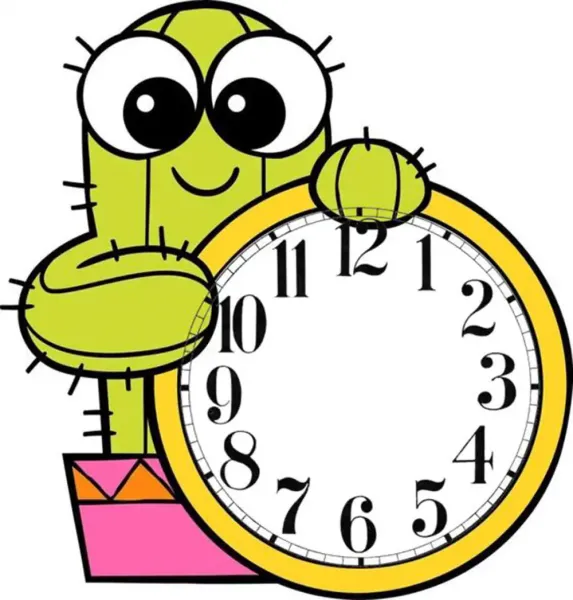 عکس ساعت کارتونی و نقاشی