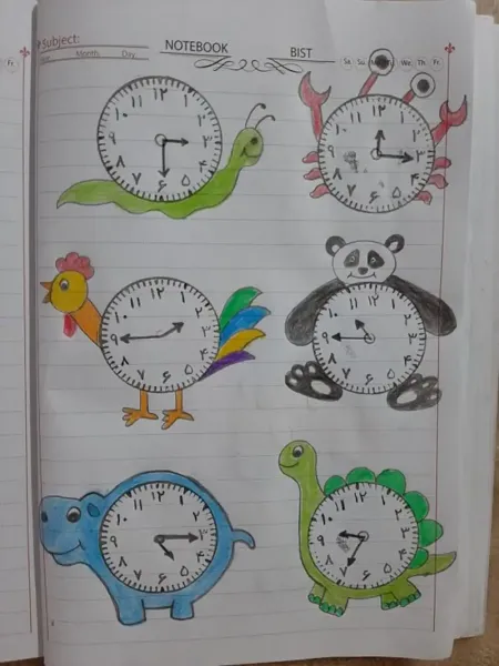  عکس ساعت کارتونی و نقاشی