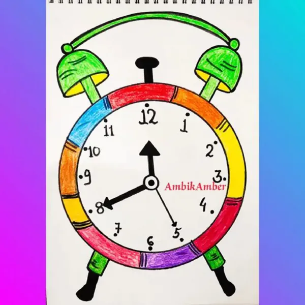  عکس ساعت کارتونی و نقاشی