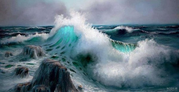 عکس موج دریا واقعی