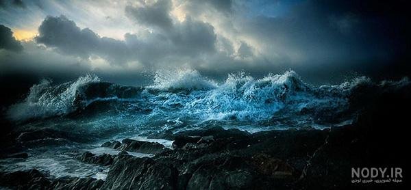 عکس موج دریا واقعی