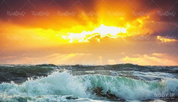 عکس موج دریا واقعی