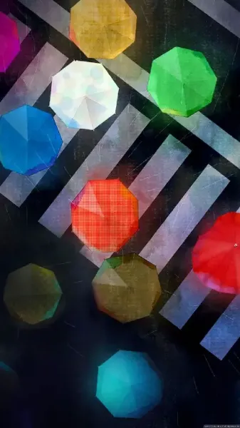 عکس های چتر رنگارنگ