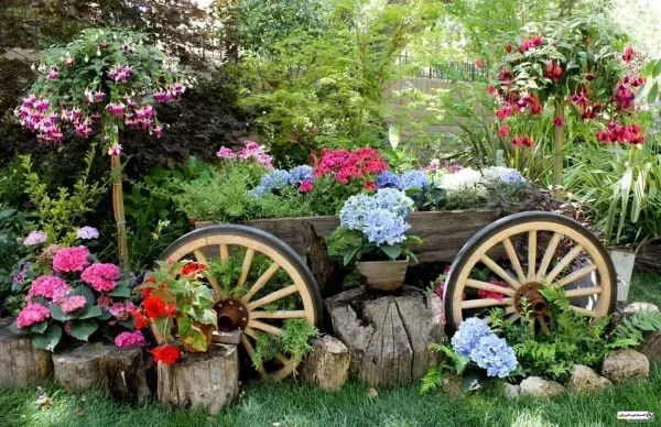 عکس باغچه و گل های زیبا