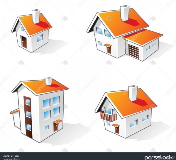  عکس خانه کارتونی