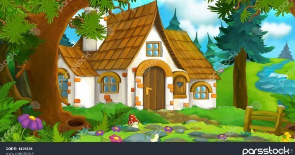  عکس خانه کارتونی