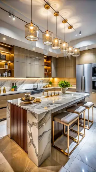  عکس آشپزخانه مدرن و لاکچری