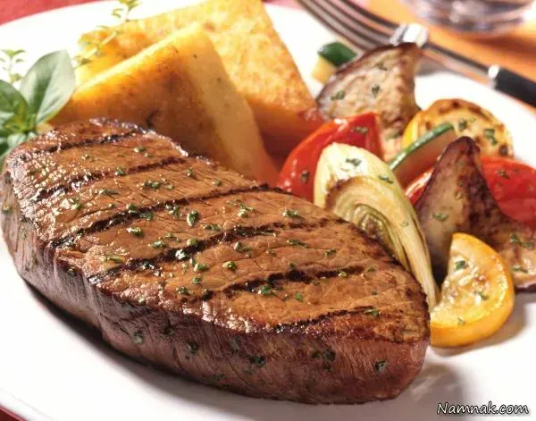  عکس غذای استیک گوشت