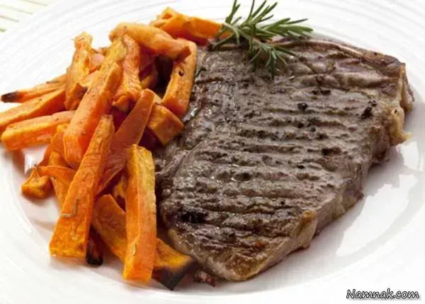  عکس غذای استیک گوشت