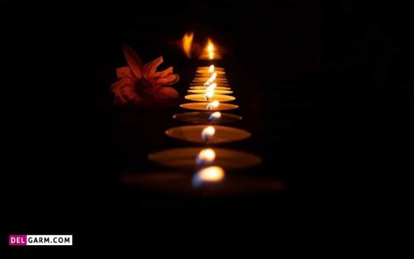  عکس شمع و گل عاشقانه