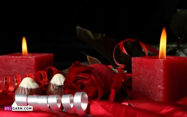  عکس شمع و گل عاشقانه