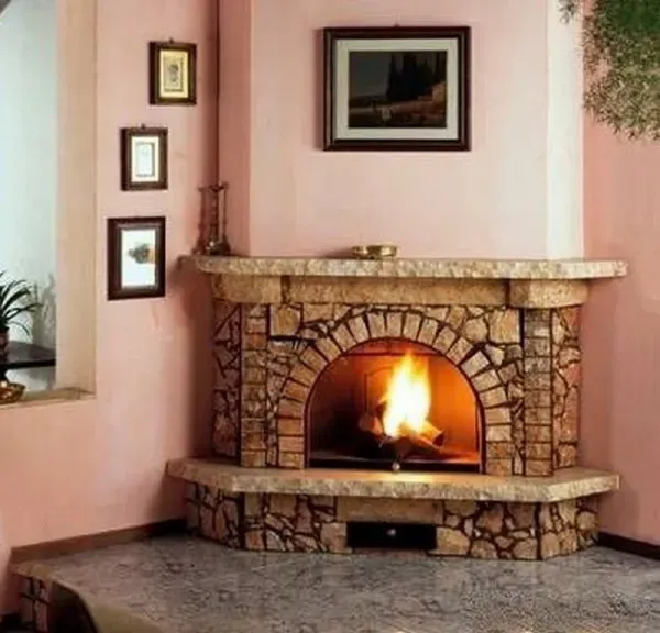  عکس شومینه هیزمی