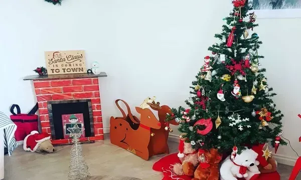 عکس از شومینه کریسمس