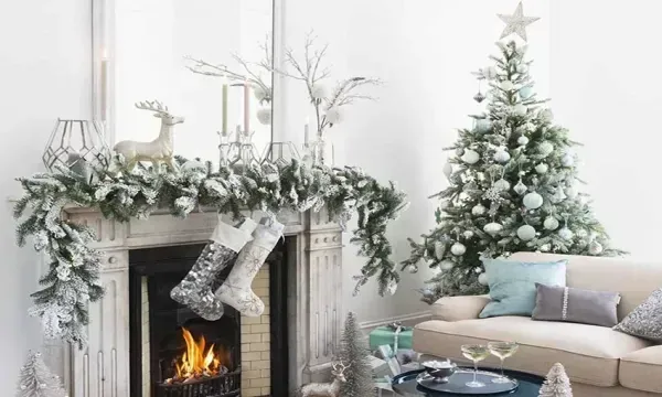  عکس از شومینه کریسمس