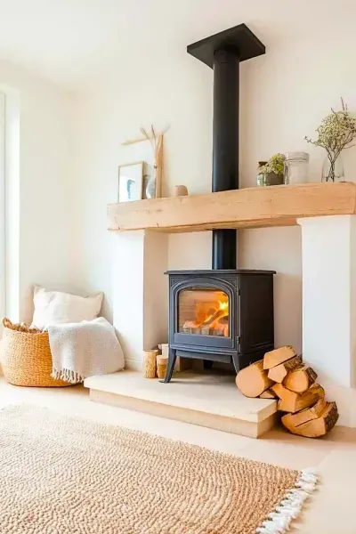  عکس شومینه لاکچری برای استوری