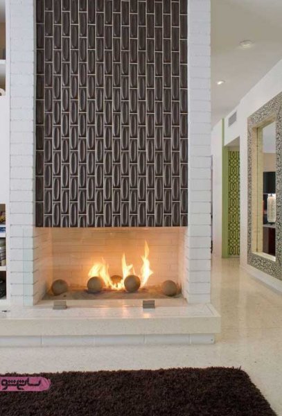  والپیپر شومینه لوکس و با کلاس