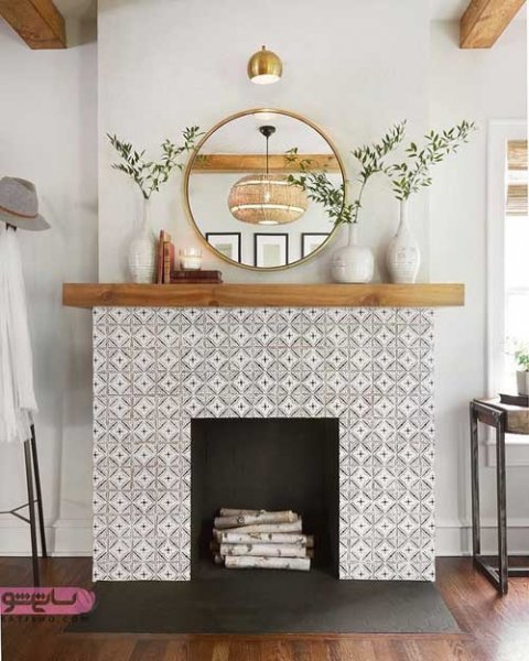  والپیپر شومینه لوکس و با کلاس