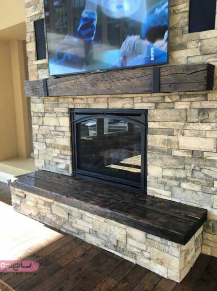  والپیپر شومینه لوکس و با کلاس