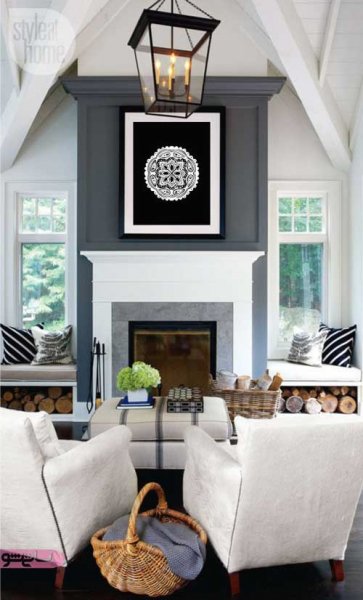  عکس از شومینه های مدرن