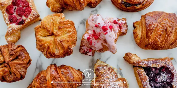 عکس انواع کروسان تازه  و خوشمزه