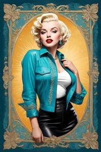  عکس مینیمال مرلین مونرو برای بک گراند دسکتاپ