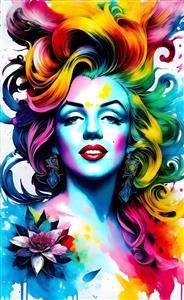  عکس مینیمال مرلین مونرو برای بک گراند دسکتاپ