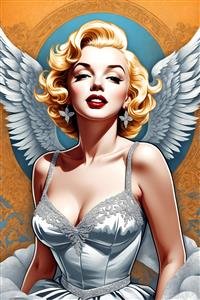  عکس مینیمال مرلین مونرو برای بک گراند دسکتاپ