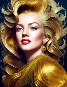  عکس مینیمال مرلین مونرو برای بک گراند دسکتاپ