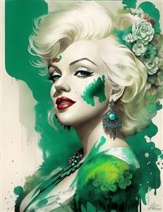  عکس مینیمال مرلین مونرو برای بک گراند دسکتاپ