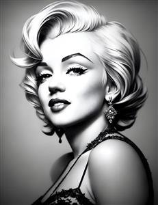  عکس مینیمال مرلین مونرو برای بک گراند دسکتاپ