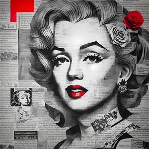  عکس مینیمال مرلین مونرو برای بک گراند دسکتاپ