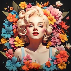  عکس مینیمال مرلین مونرو برای بک گراند دسکتاپ