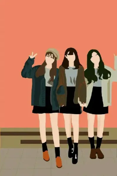 بک گراند مینیمال دخترانه