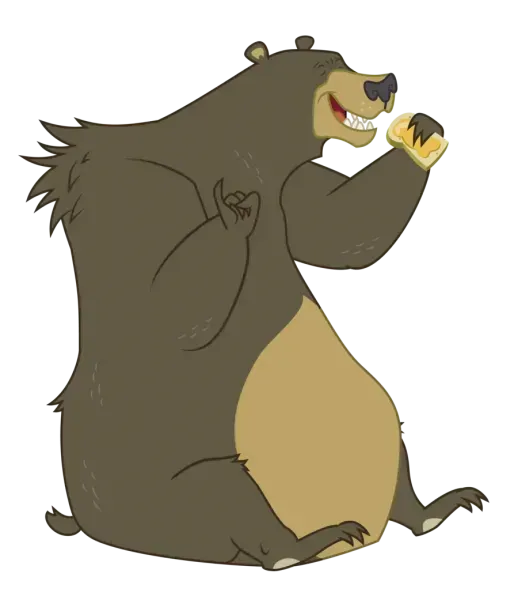  عکس خرس قهوه ای کارتونی