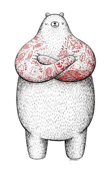  عکس خرس قهوه ای کارتونی