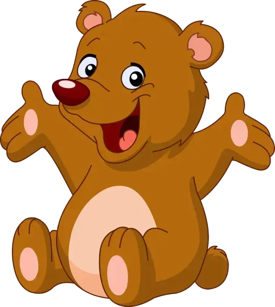  عکس خرس قهوه ای کارتونی